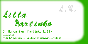 lilla martinko business card